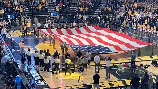 Iowa Hawkeyes vs Purdue Boilermakers wrestling dual entrance and introductions ~ January 9, 2022