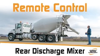 Remote Control Rear Discharge Mixer