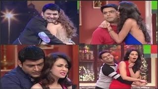 कितना बेशर्म है Kapil Shara ? Shameless flirting and touching with Indian Actresses Part 01 - 2017