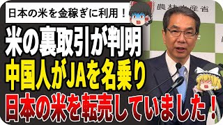 【ゆっくり解説】これはやばい！米騒動で中国人の裏取り引きが明らかに！日本の米は中国人によるマネーゲームに使われていた