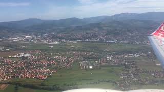 Take-off from SARAJEVO | Turkish Airlines | Boeing 737-800