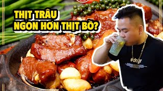 Thịt Trâu Có Ngon Hơn Thịt Bò Không? | Quán Trâu Tươi Có Bia Hơi Hà Nội Ngon Bá Cháy | Phoan Béo
