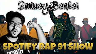 Spotify Rap 91 live Emiway Bantai REACTION