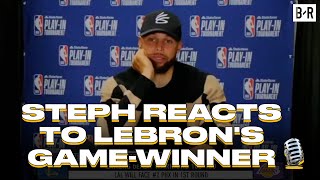 Stephen Curry and Anthony Davis React To LeBron James' Game-Winner