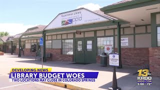 Pikes Peak Library District could consider closing two locations in light of future budget ...