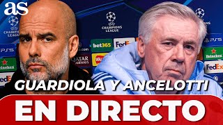 ANCELOTTI y GUARDIOLA, EN DIRECTO | RUEDA de PRENSA MANCHESTER CITY - REAL MADRID | CHAMPIONS LEAGUE