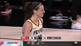 Caitlin Clark WHACKED In Face By Alysha Clark, Who Disagrees With Foul | WNBA Indiana Fever LV Aces