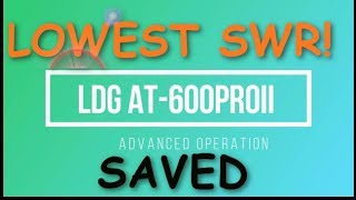 LGD AT 600ProII Autotuner Advanced Operation