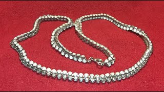 繁星闪耀！  四百钻石古董铜鎏银项链， Antique 400 diamonds necklace, 之三