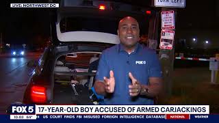 FOX5 DC'S Shomari Stone Reports: 17 Year Old Charged with Armed Carjacking