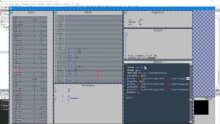 Debug window with variables