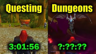 Why Dungeon Leveling is SLOWER Than Questing