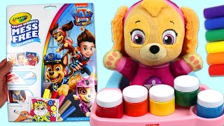 Learn Colors with Paw Patrol Baby Skye & Crayola Marker Coloring Book | Educational Video for Kids!