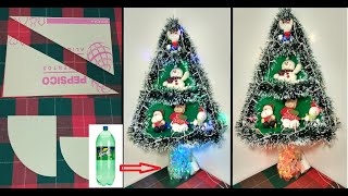 como hacer un arbol de navidad en carton reciclado // arbolito de navidad hecho con reciclaje