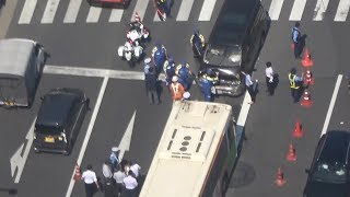 都営バスとワゴン車衝突、乗客ら７人けが　東京・江東