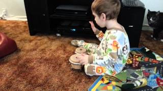 Michael Playing his Bongos