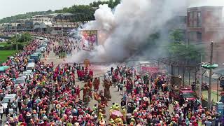 2018 聖媽 回鑾通霄  白沙屯媽祖 山邊媽祖  超壯觀接駕 超長鑽轎底