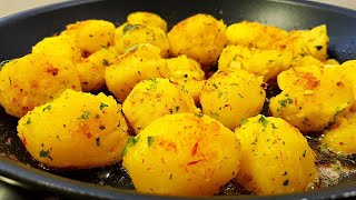 Crispy potatoes baked in butter. A perfect side dish.