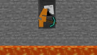 Is digging straight down in Minecraft dangerous?