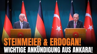 🚨VOR 3 MINUTEN!!🚨 Erdoğan \u0026 Steinmeier – Ihre Botschaften zu Syrien, Gaza \u0026 der Ukraine an die Welt!