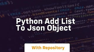 python add list to json object