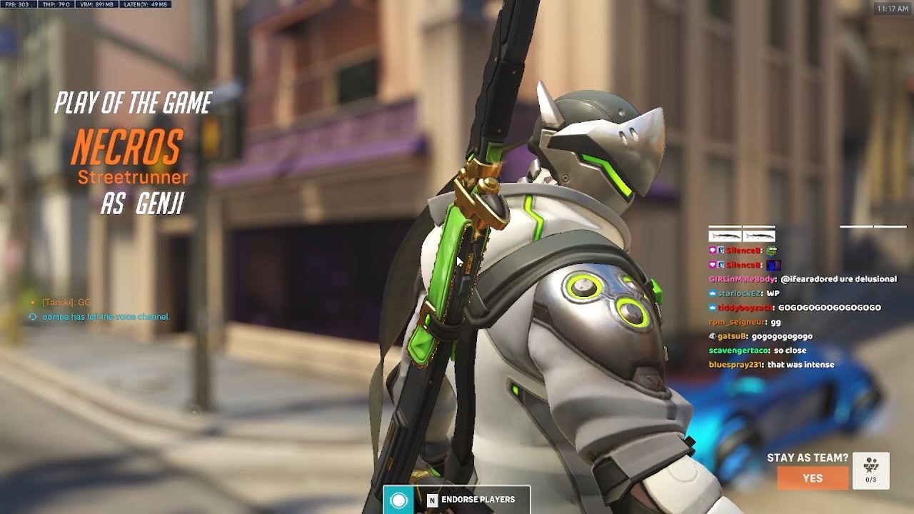 POTG! OVERWATCH 2 NECROS INSANE GENJI GAMEPLAY SEASON 1 - YouTube