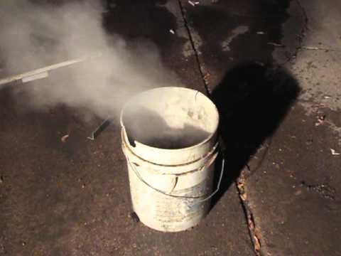 Molten Aluminum Into Cold Water - YouTube