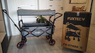 CT850 Foldable Wagon (Bollerwagen) by FUXTEC Unboxing Video 4K