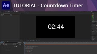 After Effects Tutorial - Creating a Countdown Timer Using Expressions