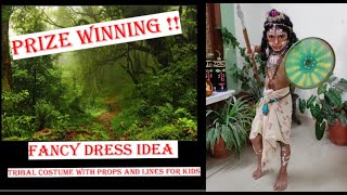 Fancy Dress Idea for kids| Tribal costume props and lines| nature theme | Tribes of world dress