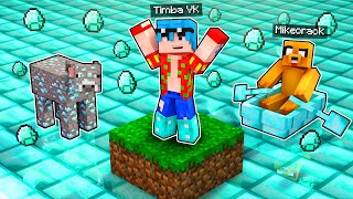 MINECRAFT pero TODO lo que TOCO SE CONVIERTE EN DIAMANTE 😂😱 TIMBA y MIKECRACK