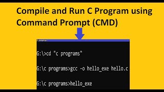 Compile and Run C Program using Command prompt || CMD ||GCC compiler ||Omi's Programming World