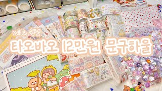 ☆*:.｡. 타오바오 12만원 문구하울📦 다꾸러 답게! 다꾸템 가득 가져옴➿ with 쉽겟 | haul | 해외직구 | 스티커하울