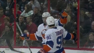 Thomas Vanek's no-look set up to Tavares