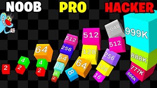 NOOB vs PRO vs HACKER vs GOD | In Cube Arena 2048 | With Oggy And Jack | Rock Indian Gamer |