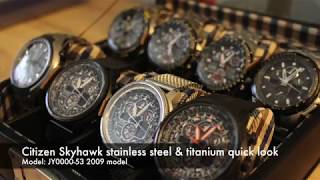 Citizen Skyhawk Model JY0000-53e in Titanium and Stainless steel