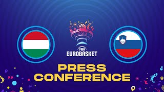 Hungary v Slovenia - Press Conference | FIBA EuroBasket 2022