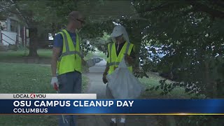 Volunteers collect mounds of trash at OSU move out