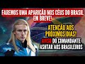 FAREMOS UMA APARIÇÃO NOS CÉUS DO BRASIL EM BREVE! AVISO DE ASHTAR AOS BRASILEIROS