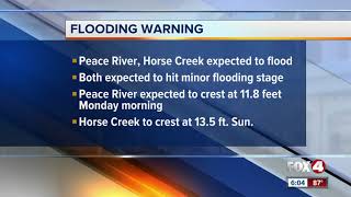 Flood warning issued for DeSoto County though Monday