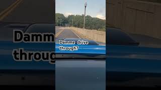 How Not To Drive Through  A Dam #explore #automobile #drivethrough