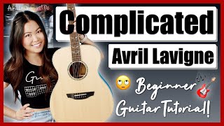Complicated Avril Lavigne Beginner Guitar Tutorial EASY Lesson | Chords, Strumming, Play-Along! 🎸🎶