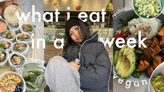 what i eat in a week as a student (easy vegan recipes!)