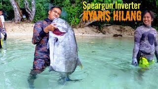 Nembak Ikan Bobara Monster Gun Dan Pelampung Nyaris Hilang|Catch Giant Trevally