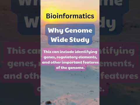 Why Genome Wide Study #Short #bioinformatics #youtubeshorts