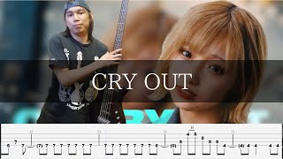 TRiDENT - CRY OUT Bass cover TAB ベース 弾いてみた