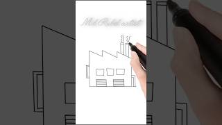 HOW TO drawing A factory #drawing #easydrawi #arteasy #art #satisfying #easyart