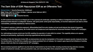The Dark Side of EDR: Repurpose EDR as an Offensive Tool