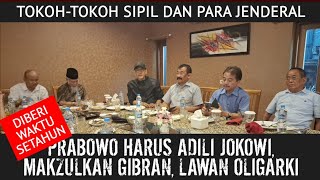 🔴LIVE‼️PRABOWO DIBERI WAKTU SETAHUN UNTUK ADILI JOKOWI, MAKZULKAN GIBRAN DAN LAWAN OLIGARKI