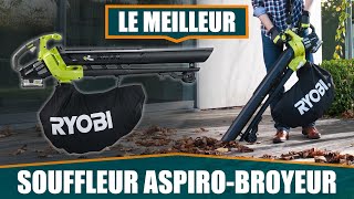 LE MEILLEUR SOUFFLEUR ASPIRATEUR BROYEUR DE FEUILLES – RYOBI RBV1850